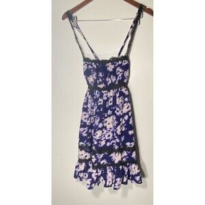 Urban Outfitters Sz XS S M L Women’s Baby Doll Pockets Purple Strapless Dress
